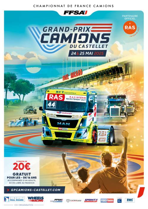 Transport VTC Haut de Gamme pour Assister au Grand Prix Camions du Castellet avec chauffeur privé et véhicule haut de gamme les 24 et 25 mai 2025